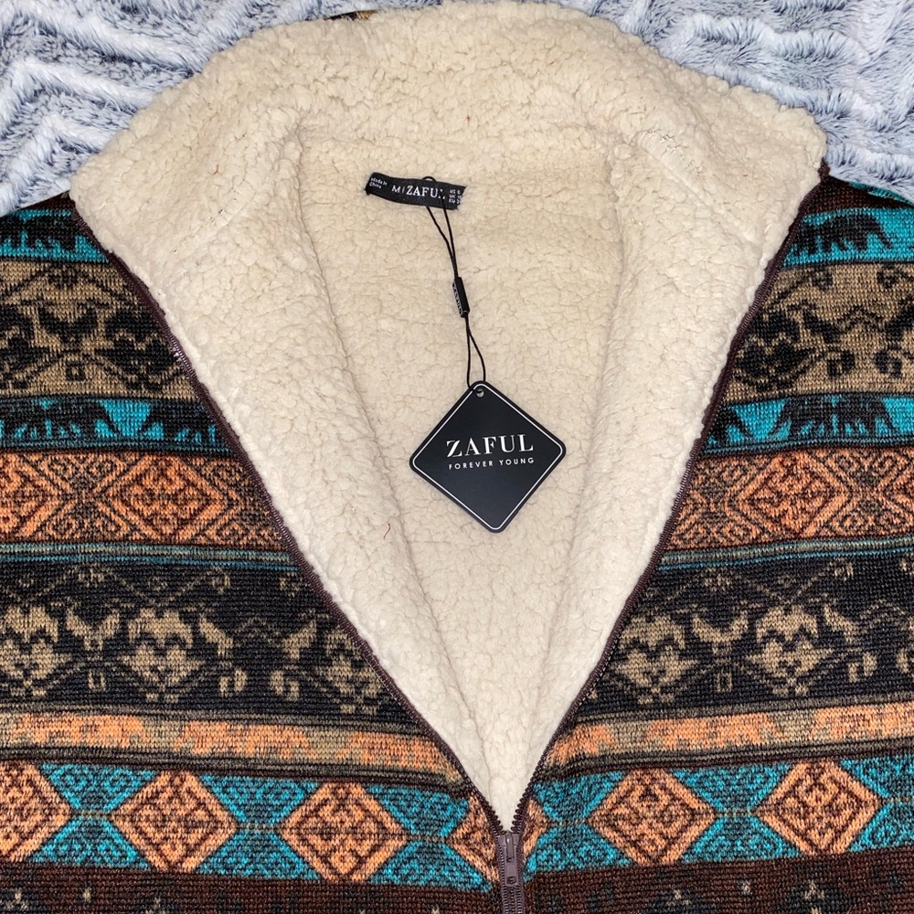 Zaful cozy full-zip